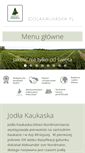 Mobile Screenshot of jodlakaukaska.pl